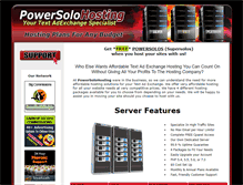 Tablet Screenshot of powersolohosting.com